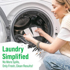 Rockin' Green Active Wear Travel Laundry Detergent Sheets - Mess-Free Laundry Sheet Detergent with Sodium Bicarbonate - Easily Dissolvable Laundry Soap Sheets (104 Loads, AC/DSea Breeze)