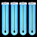 BF190 Replacement Bulb Compatible with Flowtron BK-40D Bug Zapper, 10 Inch FUL32T8/BL U Type Replacement Light Bulb for 32W Outdoor Electronic Insect Mosquito Killer(4 Pack)