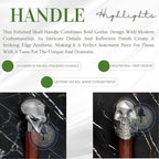 Deluxe Walking Sticks | Rosewood Crafted Cane with Solid Brass Chrome Decorative Bars | Nagina International
