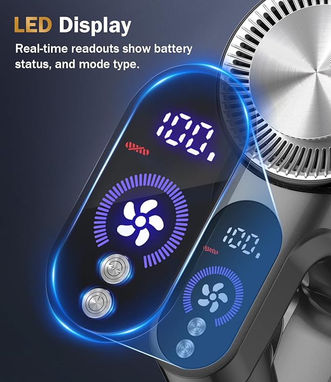 Cordless Vacuum Cleaner, 40Kpa Vacuum Cleaners for Home with LED Display, 45Mins Stick Vacuum Cordless Rechargeable, Wall-mounted Charging, Wireless Vacuum for Home Pet Hair, Carpet, Hardwood Floor