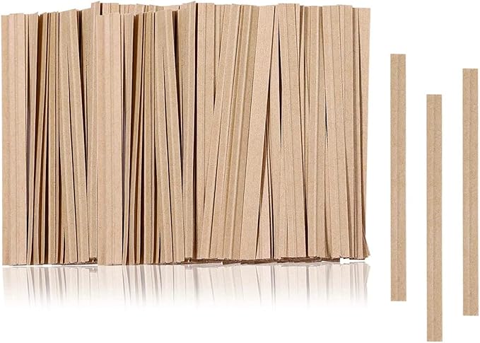 1000 Pcs Twist Ties, Kraft Paper Twist Ties Plant Ties Reusable Bread Ties for Party Cello Candy Coffee Treat Bags Cake Pops