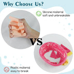 Silicone Soap Dish for Bar Soap Holder for Shower Bathroom Self Draining Waterfall Drying Tray Keep Soap Bars Dry Clean & Easy Cleaning (Black White, 2)
