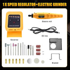 Cordless Rotary Tool Kit for DEWALT 20V Max Battery, 6-Speed with 25 Accessories, Multi-Purpose Power Rotary Tool for Sanding, Polishing, Drilling, Etching, Engraving, DIY Crafts (No Battery)