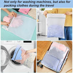 Vivifying Mesh Laundry Bags for Delicates, 3Pcs Honeycomb Mesh Wash Bags with Zipper for Washing Machine, Shoes, Lingerie, Socks and Stuffed Toys (Medium, 12.5 x 16Inches)