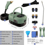 2500W Handheld Steam Cleaner,Portable Car Steamer For Auto Detailing,High-Temperature and Pressure Steam Cleaner For Home, Steam Cleaning Machine for Furniture,Kitchen,Grout,Floor,Tile (7-Green)