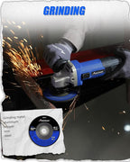 AVID POWER Angle Grinder, 7.5-Amp 4-1/2 inch Electric Grinder Power Tools with Grinding Wheels, Cutting Wheels, Flap Disc and Auxiliary Handle for Cutting, Grinding, Polishing and Rust Removal - Blue