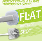 Toilet Bowl Cleaner Wand with 14 Refills, Disposable Toilet Brush Set with Holder, Cleaning System Starter Wand Kit, Bathroom Cleaning Set
