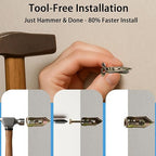 60 PCS Self Drilling Drywall Anchors Kit – 30 PCS Steel Anchor and 30 PCS zinc Screws for 3/8"–5/8" Walls, Easy No-Drill Install, High Strength for TVs, Shelves & Picture Frames