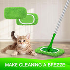 Reusable Microfiber Mop Pads Compatible with Swiffer Sweeper- 8 Pack Dry Sweeping Cloths & Wet Mopping Cloths - Washable Wet Pads Refill for Mopping Floors (Mop is not Included)