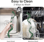 Tomorotec Triangle Roll-Up Dish Drying Rack for Sink Corner Small Foldable Stainless Steel Over The Sink Multipurpose Kitchen Drainer Caddy Organizer Storage Shelf Holder (Olive Green)