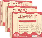 CLEARALIF Laundry Detergent Sheets Up to 160 Loads, Magnolia - Great For Travel,Apartments, Dorms,Laundry Detergent Strips Eco Friendly & Hypoallergenic - 3 PACK