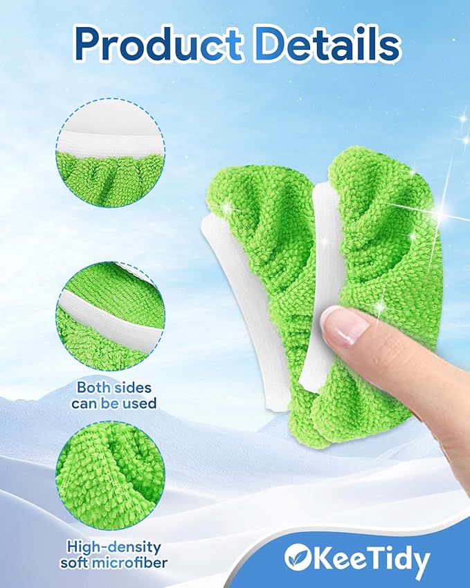 10 Pack Microfiber Cloths for Handheld Steam Cleaner Compatible with Bissell Steam Shot fit for Wagner fit for PurSteam fit for McCulloch Universal Steam Mop Pads Washable