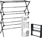 Clothes Drying Rack | Foldable Drying Rack Clothing for Laundry | Small Collapsible Portable Dryers for Laundry | Use for Indoor & Outdoor | Black 37.5"x29"x12"
