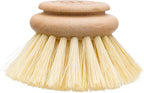 REDECKER Tampico Replacement Head for Dish Brush - Set of 2, 2-inch - Made in Germany - Tampico Fiber & Untreated Beechwood Handle - Replacement Head for Redecker Dish Brush
