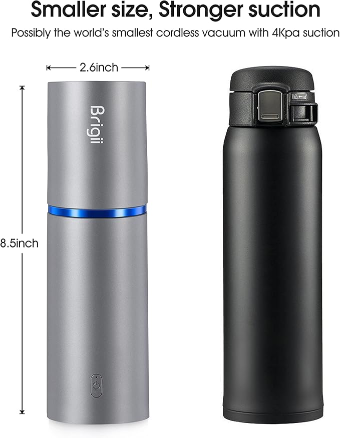 Brigii Mini Handheld Vacuum Cordless, 3 in 1-Car Vacuum & Air Duster & Hand Pump, Portable Rechargeable Cleaner for Car Interior, Small Spaces, Crevices-Y120 Pro