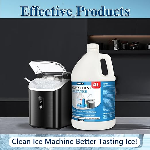 Ice Machine Cleaner Maker Descaler - Nickel Safe Descaler, Ice Maker Cleaner Compatible with Whirlpool, Scotsman, KitchenAid, Affresh, Hoshizaki, GE Opal Cleaning Kit, (1Gallon, 33 Uses)