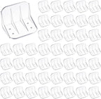 Taiyin 50 Pack Large Snow Guards for Metal Roofs 4 x 3 x 3 Inch Jumbo Ice Guard Snow Stops for Prevent Sliding, Without Screws or Adhesive (Clear)