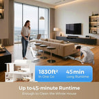 HABIUBIU Wet Dry Vacuum Cleaner, 180° Lay-Flat Cordless Vacuum Mop Combo with Edge Cleaning, All-in-One Floor Cleaner for Hard Floors, Self-Cleaning, 45mins Runtime, LED Display, Voice Prompts