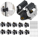 3-H 10 Pack Mop and Broom Holder Big Size Hanging 1 KG Extra, Broom Holder Wall Mount for Hanging and Organizing Shove Rake Yard Tools in Garage Garden Shed Laundry Kitchen up to 1.45 Inch (black)