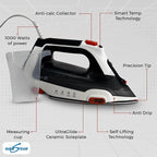 Step Up Iron - Self-Lifting Smart Iron with Ceramic Soleplate - Auto-Lift Safety & Smart Temp Technology for All Fabrics - Ironing Reimagined: Smart, Safe, and Effortlessly Fast
