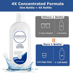 Floor Cleaning Solution Compatible with Tineco Floor Cleaner Solution Deep Clean for Tineco Solution Cleaning Liquid for Multiple Hard Floors, for All Robotic Vacuum Mop Residue & Streak Free 4 Packs