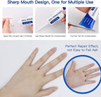 SEISSO Drywall Repair Kit, 500 g Wall Mending Agent- 2 Pack, Wall Spackle Repair Kit with Scraper, Patch for Wall Hole Filler, White Spackle Wall Repair Paste, Plaster Dent