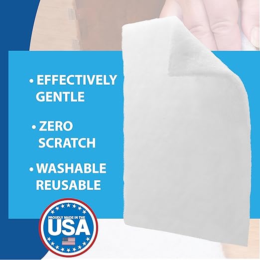 20 Pack of 6 x 9 White Non Scratch Non-Woven Pads for Buffing Cleaning Polishing and Multi Purpose Use in Your Home Workshop or DIY Garage Shop