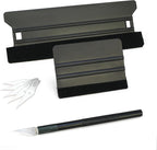 CARTINTS Plastic Squeegee Kit for Vinyl Wrap Window Tint Wallpaper Tools, 8.3IN+4IN Felt Squeegee and Precision Art Knife & 5Pcs Blades Replacement