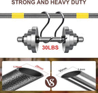 Metal Garden Rake, 6FT Rake for Leaves Lawns, 25 Metal Tines 18 inch Wide with Adjustable Handle Heavy Duty Yard Leaf Rakes for Gardening