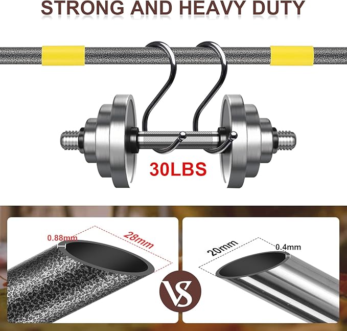 Metal Garden Rake, 6FT Rake for Leaves Lawns, 25 Metal Tines 18 inch Wide with Adjustable Handle Heavy Duty Yard Leaf Rakes for Gardening