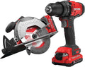 CRAFTSMAN V20 Cordless Power Tool Combo Kit, with Drill/Driver, Circular Saw, 2 Batteries and Charger (CMCK202C2)