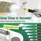 Steam Cleaner, 10s Rapid Heating Steamer with 6 Levels, 1.2L Water Tank, Portable Powerful Steamer for Cleaning without chemicals, Handheld Steam Cleaner for Home, Car, Grout, Tile, Floor, Dirt