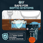 Toilet Guard Hard Water & Limescale Drop-In Toilet Tank Tablet | Polyphosphate Formula | Helps Reduce Rings, Stains & Mineral Buildup | Bleach-Free 180-Day Tablet