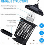 Bug Zapper Outdoor, Mosquitos Zapper, Flying Insects for Indoors 4200V Electric Mosquito Traps 15w Insect Control, Fly Zapper, Insect Trap for Yard, Electric Mosquito Killer for Home
