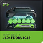 Greenworks 24V Jig Saw,Brushless 1 Inch Jigsaw,3000 SPM,45° Cutting Angle,4 settings Orbital Motion,24V Charger and 4Ah USB Battery