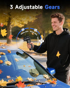RapAir Compressed Air Duster -150000RPM Super Power 3-Gear Cordless Electric Air Duster with LED Light, Fast Charging Rechargeable Air Blower for Computer, Keyboard, Car, Outdoor and Home