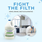 All Purpose Cleaning Vinegar, 5% Acidity | Multi-Purpose Household Surface Cleaner, Safe for Laundry, Effective Deodorizer, Ready to Use- 1 Gallon (Pack of 2)