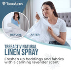 TreeActiv Natural Linen Spray, 8 fl oz, Lavender for Sleep, Beddings, Pillows, and Sheets With Tea Tree, Pillow Mist Freshener, 2000+ Sprays