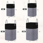 Laundry Basket,Woven Cotton Rope Laundry Hamper,Versatile Storage for Dirty Clothes,Baby Toys,and Blankets in Bathroom, Nursery,and Living Room (Black, 40L)