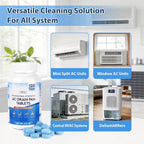 Poesie AC Drain Pan Tablets 240 Count, Condensate Tablets, Non-Clog Pan Cleaner, Effective Odor Control for All HVAC, Dehumidifiers and Appliance Pans