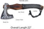 | Exquisite Handmade Viking Axe - Ideal for Collectors & Enthusiasts | Authentic, Artisan-Crafted | Medieval Styled Axe with Durable and Robust High Carbon Steel (GC-AX05)