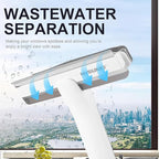 Squeegee Window Cleaner 2 in 1 Window Cleaning Tool Kit with Sewage Recycling Function, Window Washing Equipment for Indoor/Outdoor Window and Car Glass