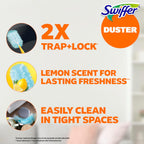 Dusters Refill for Cleaning, Feather & Microfiber Duster Disposable Alternative, for Dusting Furniture, Blinds, Ceiling Fans, Walls, Helps Remove Allergens, New Lemon Scent, 18ct