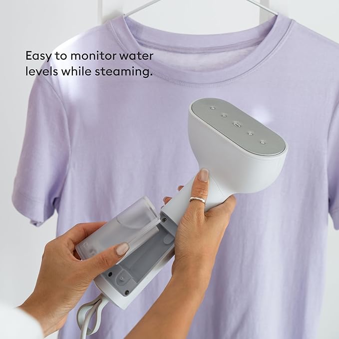 Steamery Handheld Clothes Steamer Cirrus X, 1200W, Steam Output 20g/min, Heat up in 20 Seconds, Portable, Minimalistic, Scandinavian design, White