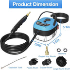 Handheld Steam Cleaner，2500W Hand-Held High Pressure Portable Cleaning Machine with 3 Brush, High Temperature Steamer for Home Use, Kitchen, Furniture, Bathroom, Car (Blue)