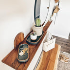 Mora Ceramic Decorative Tray - Rectangle 10in Dish for Jewelry, Soap Dispenser, Perfume, Makeup, Accessories, Candle, in The Bathroom Vanity, Bedside, or Kitchen Counter. Cute Organizers - Black