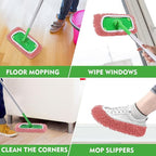 Reusable Microfiber Mop Pads Compatible with Swiffer Sweeper Mop - Dry Sweeping Cloths & Wet Mopping Cloths - Washable Wet Pads Refill for Mopping Floors, 6 Pack (Mop is not Included)