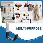 Heavy Duty Steel Garage Hooks,Garage Storage Utility Hooks,Anti-Slip Hanger, Tool Organizer,Steel Wall Mount Organizer, Garden Hose Hanger (Small-4PC)