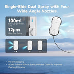 Fmart T11 Window Cleaning Robot, 5300PA Suction, Automatic 4-Way Spraying System, Triple Safety Protection, Smart Navigation, Remote Control, for All Smooth Surfaces, Includes 10 Cleaning Pads. (2025)