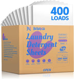 BellaLuce Laundry Detergent Sheets - Laundry Sheets, 400 Loads, Eco-Friendly, Plastic-Free, Lavender Scent, Space Saving, Fast Dissolve & Hypoallergenic